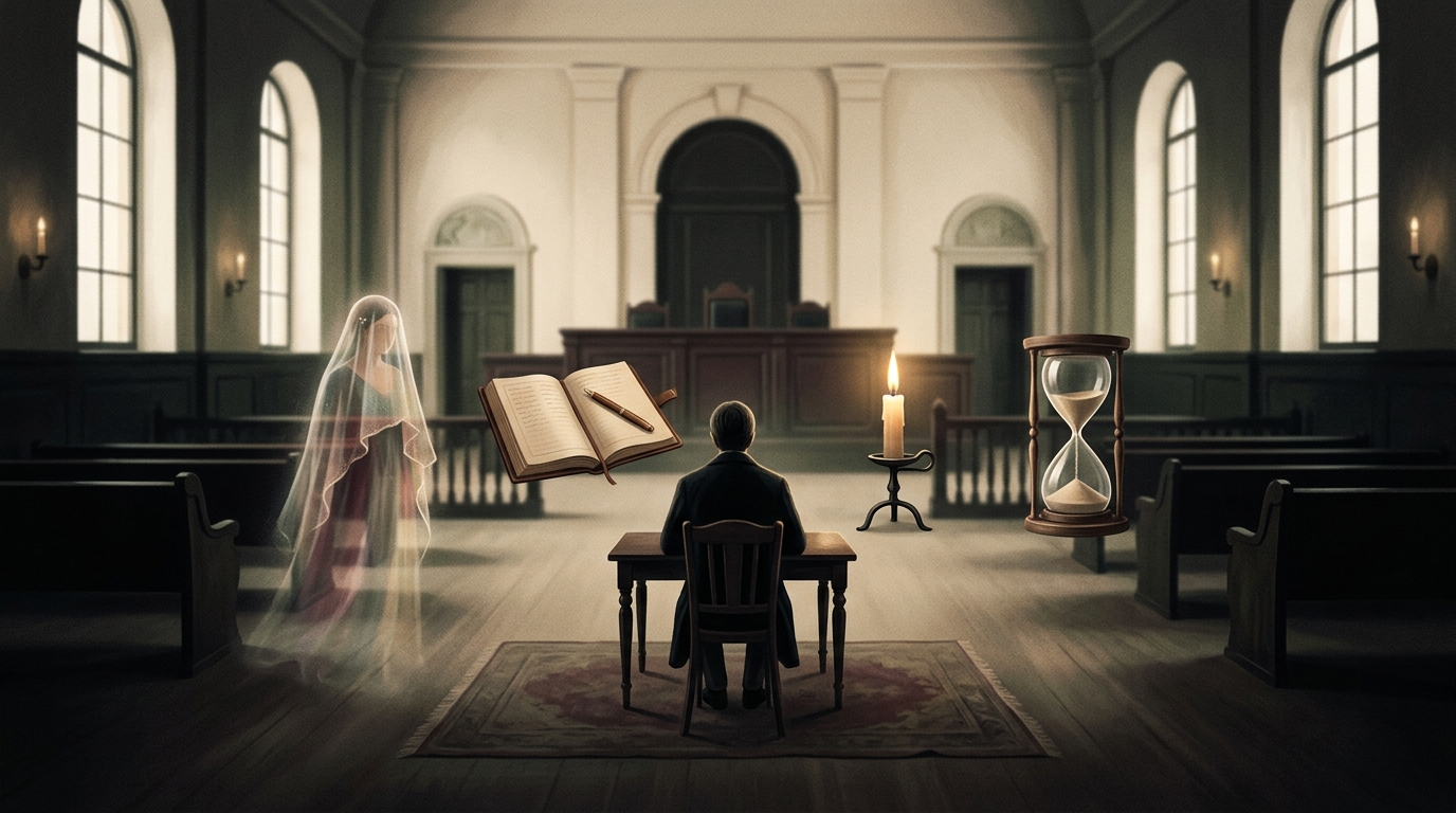 The Courtroom Within: A Conversation Between Maya, Karma, Dharma, and Kaal